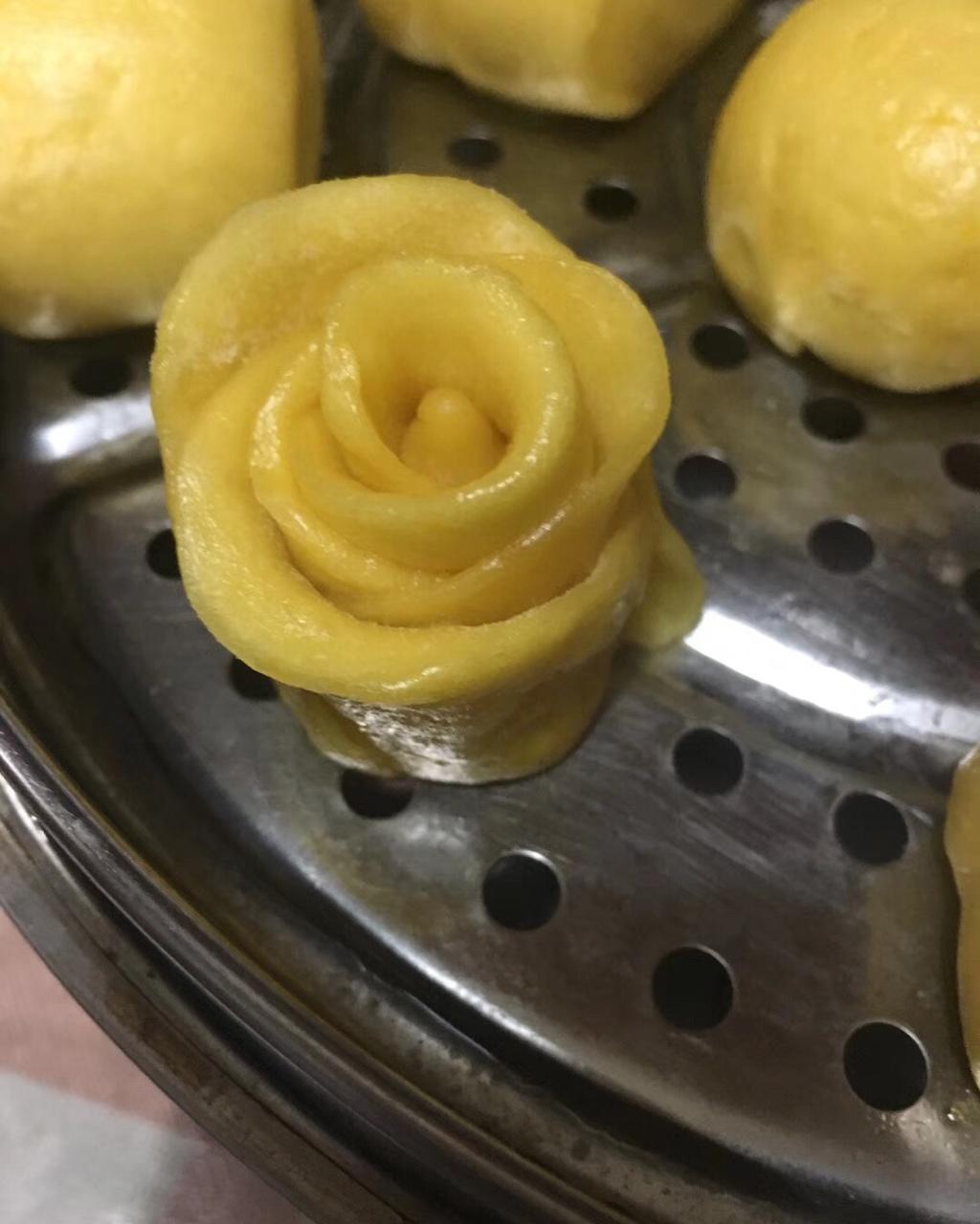 南瓜玫瑰花馒头