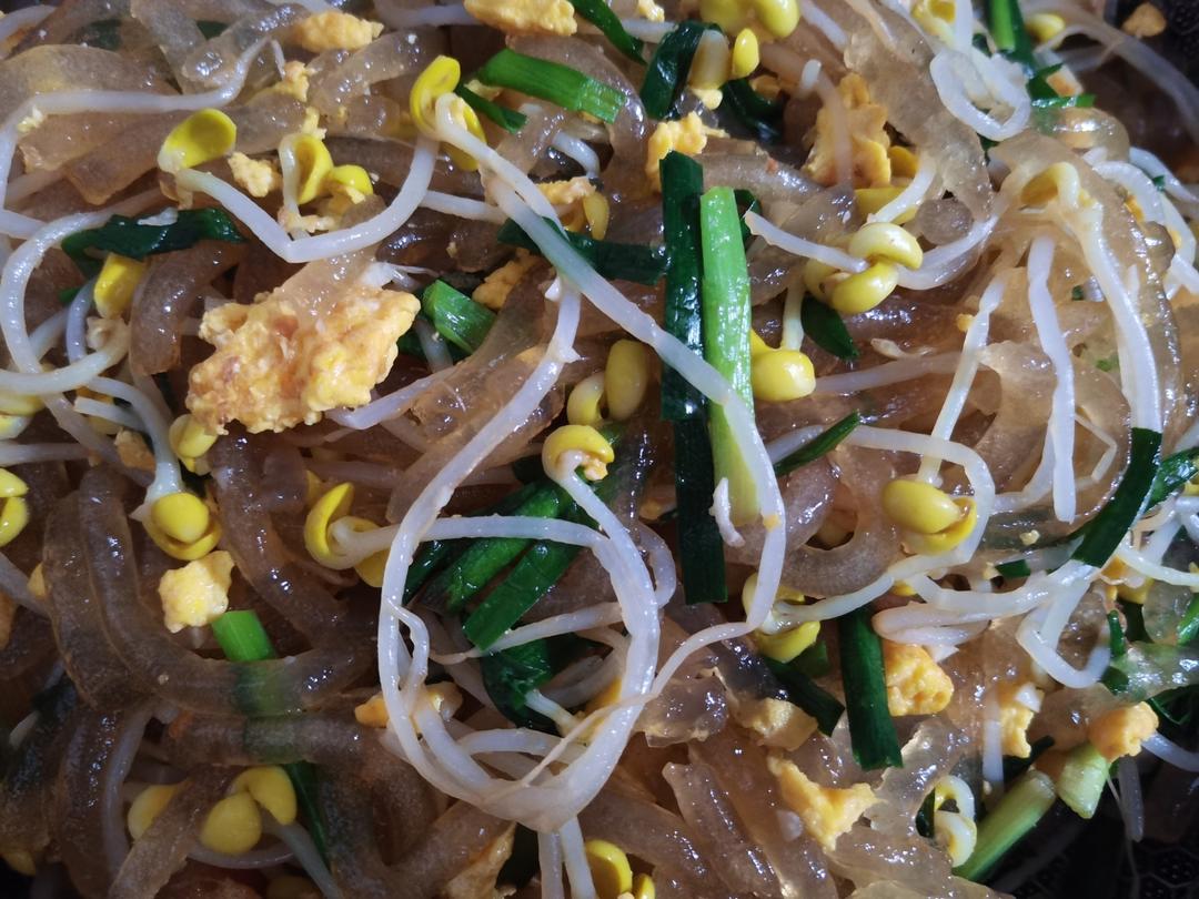 豆芽炒粉条