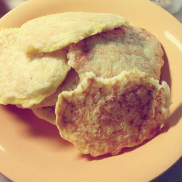 鸡蛋米饭饼——上班族快手早餐