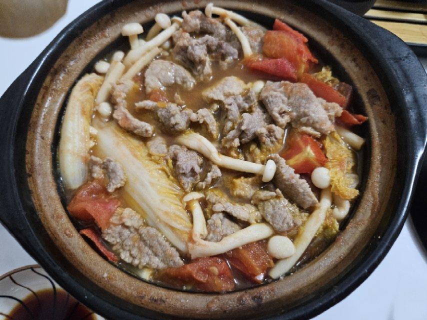 番茄滑肉煲｜酸爽开胃！肉片超级嫩滑
