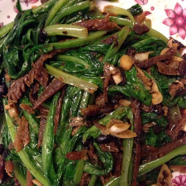 豆豉鲮鱼油麦菜