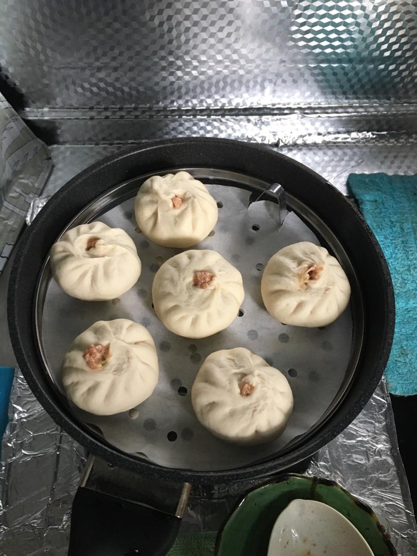 白萝卜粉丝猪肉包子（附视频。一次性发酵。）