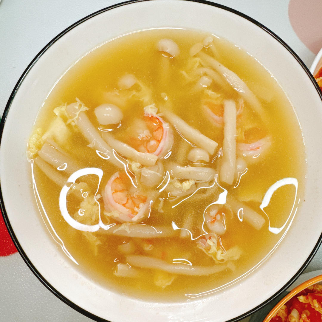 鲜虾海鲜菇豆腐煲（挑战100道减脂餐之12）