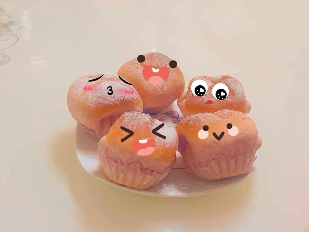 奶香紫薯小面包