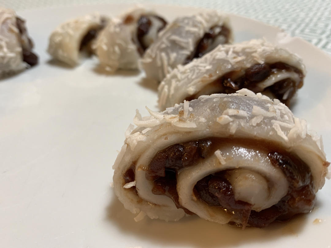 2.椰蓉糯米豆沙卷【羊小姐de下午茶】