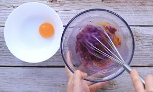 紫薯、巧克力、抹茶戚风蛋糕的做法 步骤7