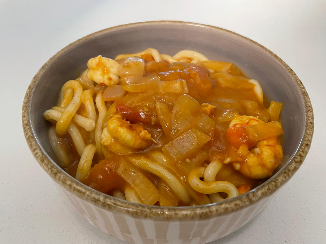 开胃解馋‼️咖喱番茄乌冬面🍜忍不住舔碗