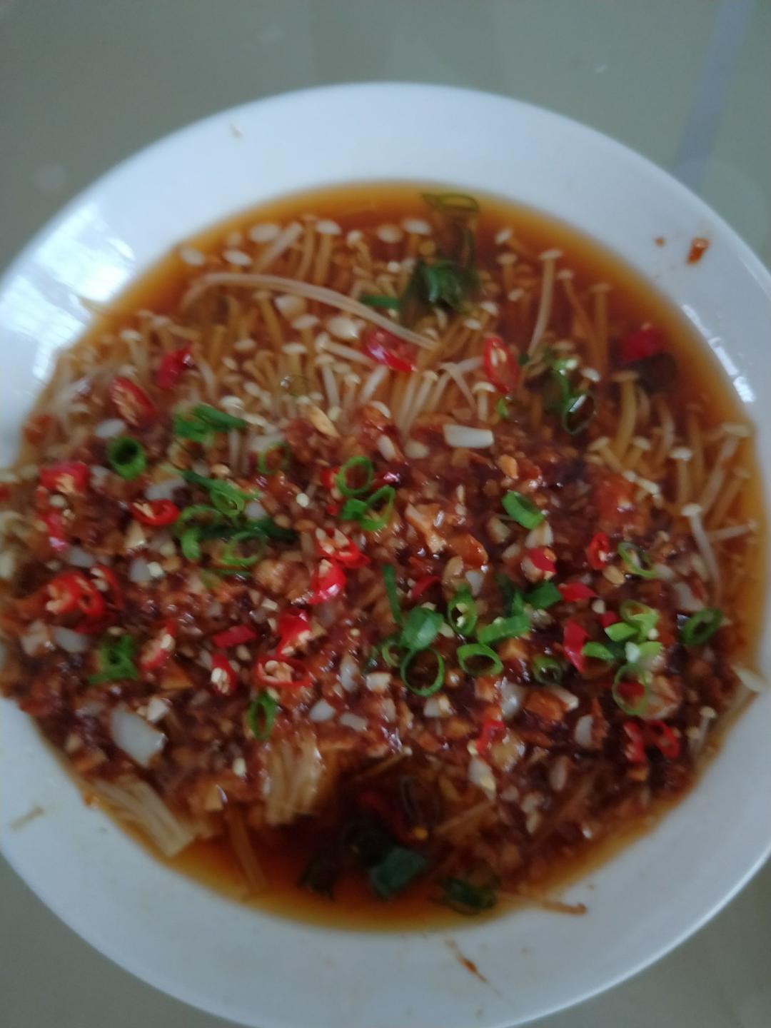 蒜蓉蒸金针菇