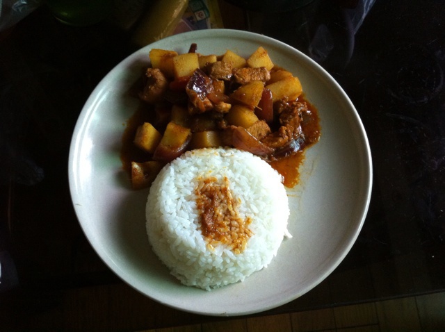 美味咖喱鸡饭