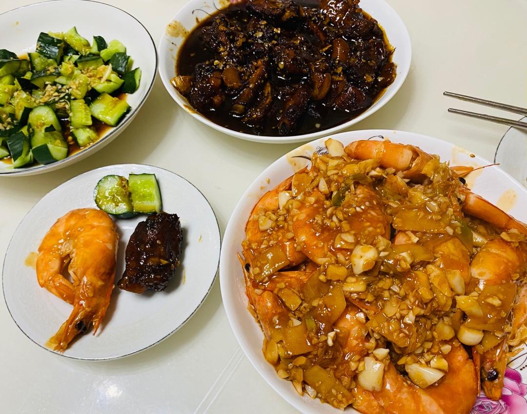 家庭版油焖大虾