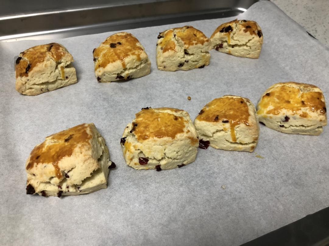 蔓越莓司康松饼的做法