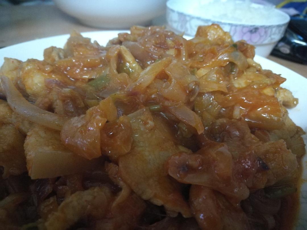 韩式辣酱炒五花肉