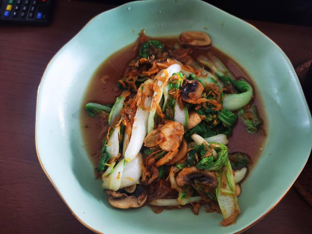 超级好吃的虾皮小白菜