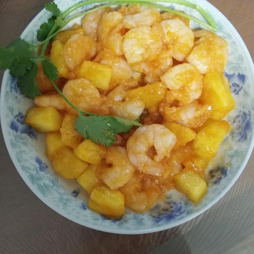 菠萝虾球