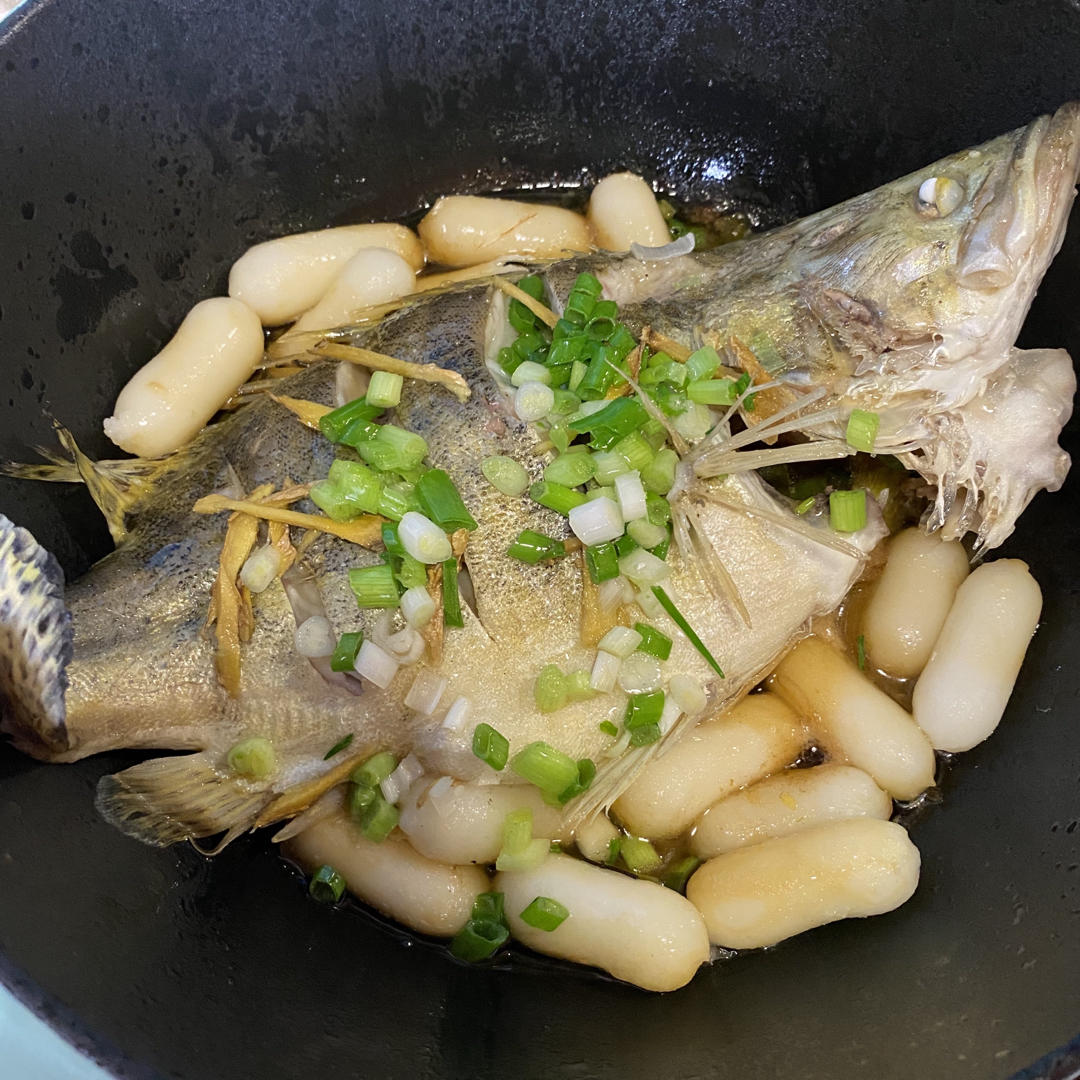北鼎焖焗锅食谱｜焗年糕鲈鱼