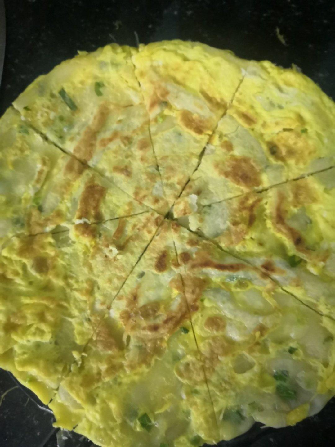 鸡蛋葱油饼                  （更新饼坯保存方法）