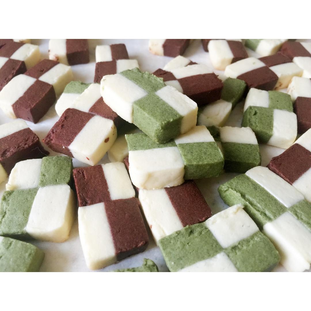 双色小棋格饼干