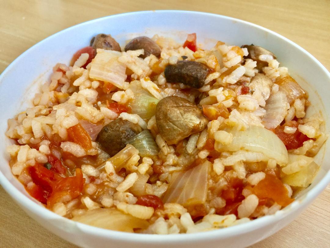 【快手美味】减脂意大利烩饭Risotto！（一人食版本）的做法