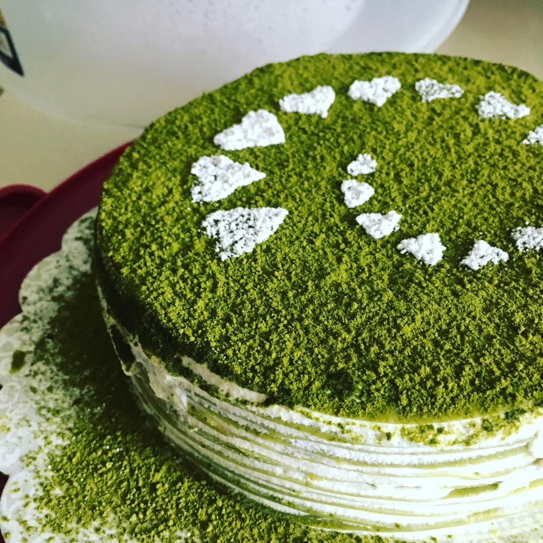 美味的煎蛋糕—抹茶千层蛋糕