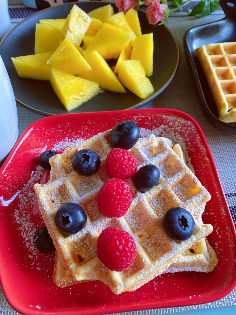 零失败❗️快手简单‼️外酥里嫩的华夫饼