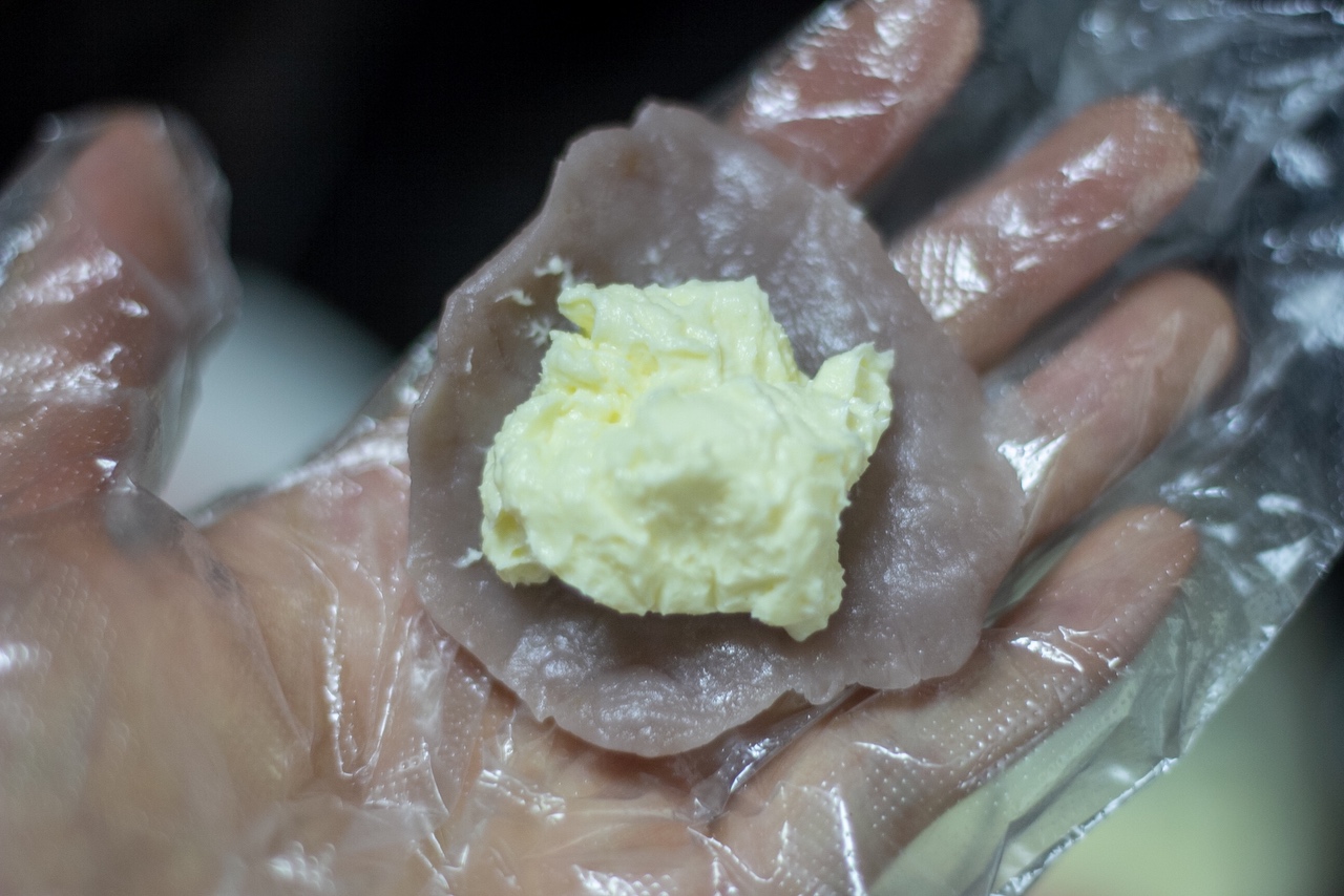 芋泥/栗子乳酪碱水球🌰奶香内馅🧀零难度的做法 步骤7