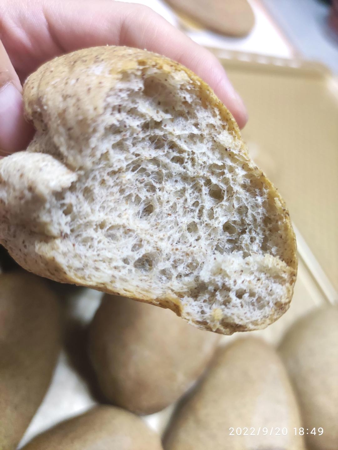 口感非常好的50%全麦主食餐包