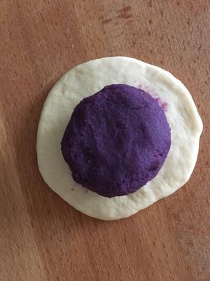 奶香紫薯全麦餐包的做法 步骤6