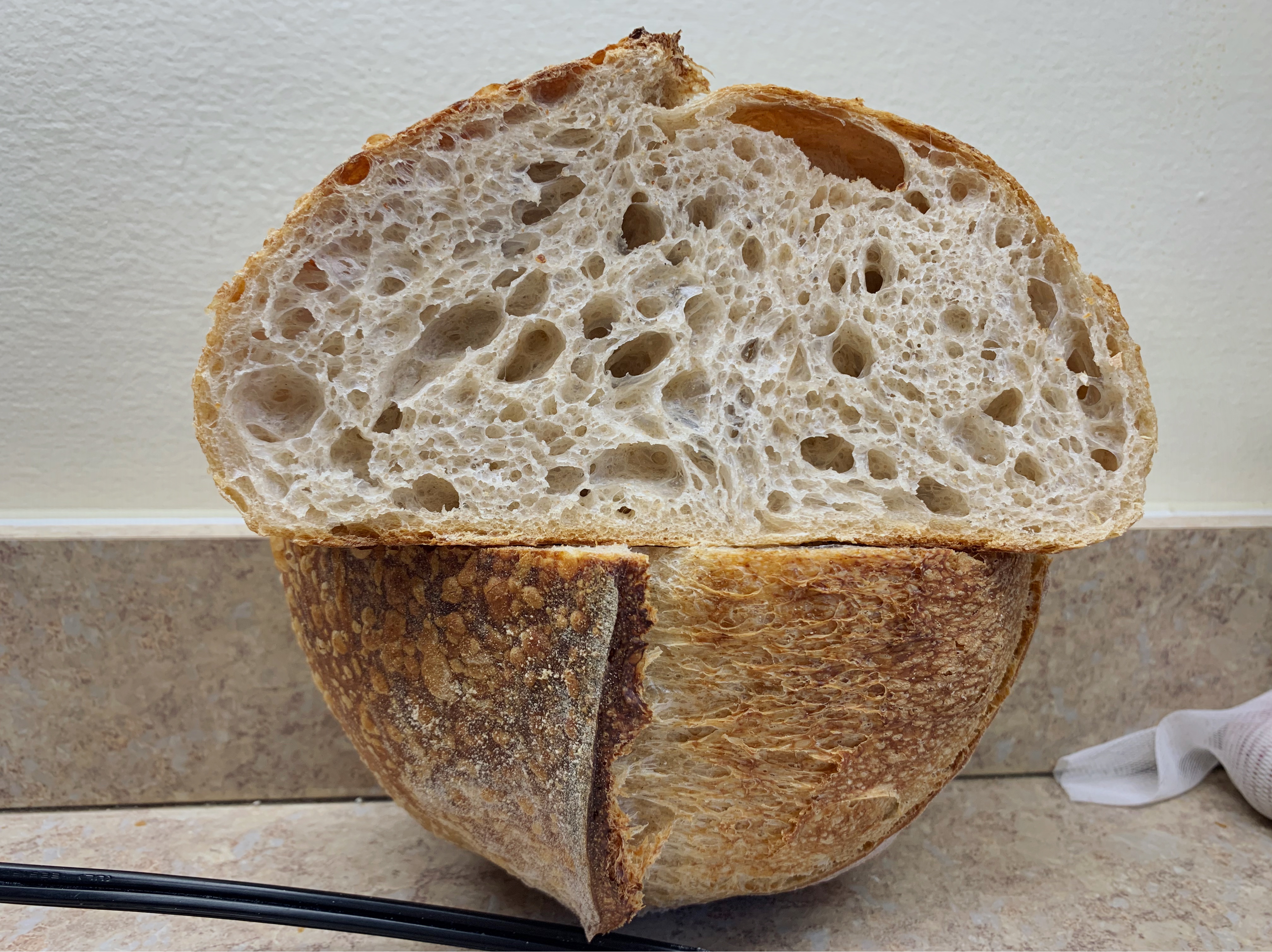 Country sourdough loaf 酸种面包/欧包的做法