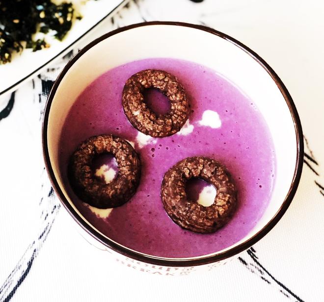 紫薯奶香精力汤的做法