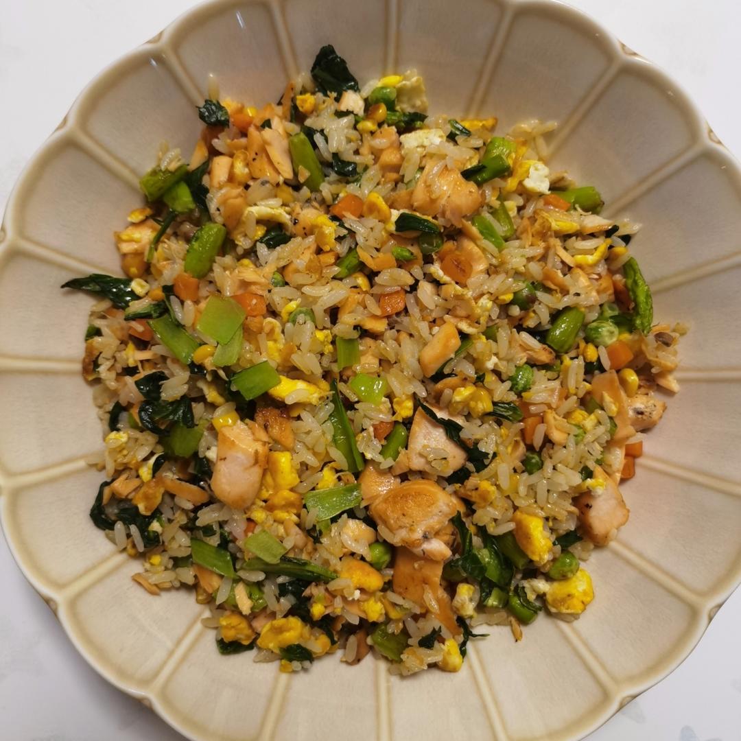 三文鱼蛋炒饭
