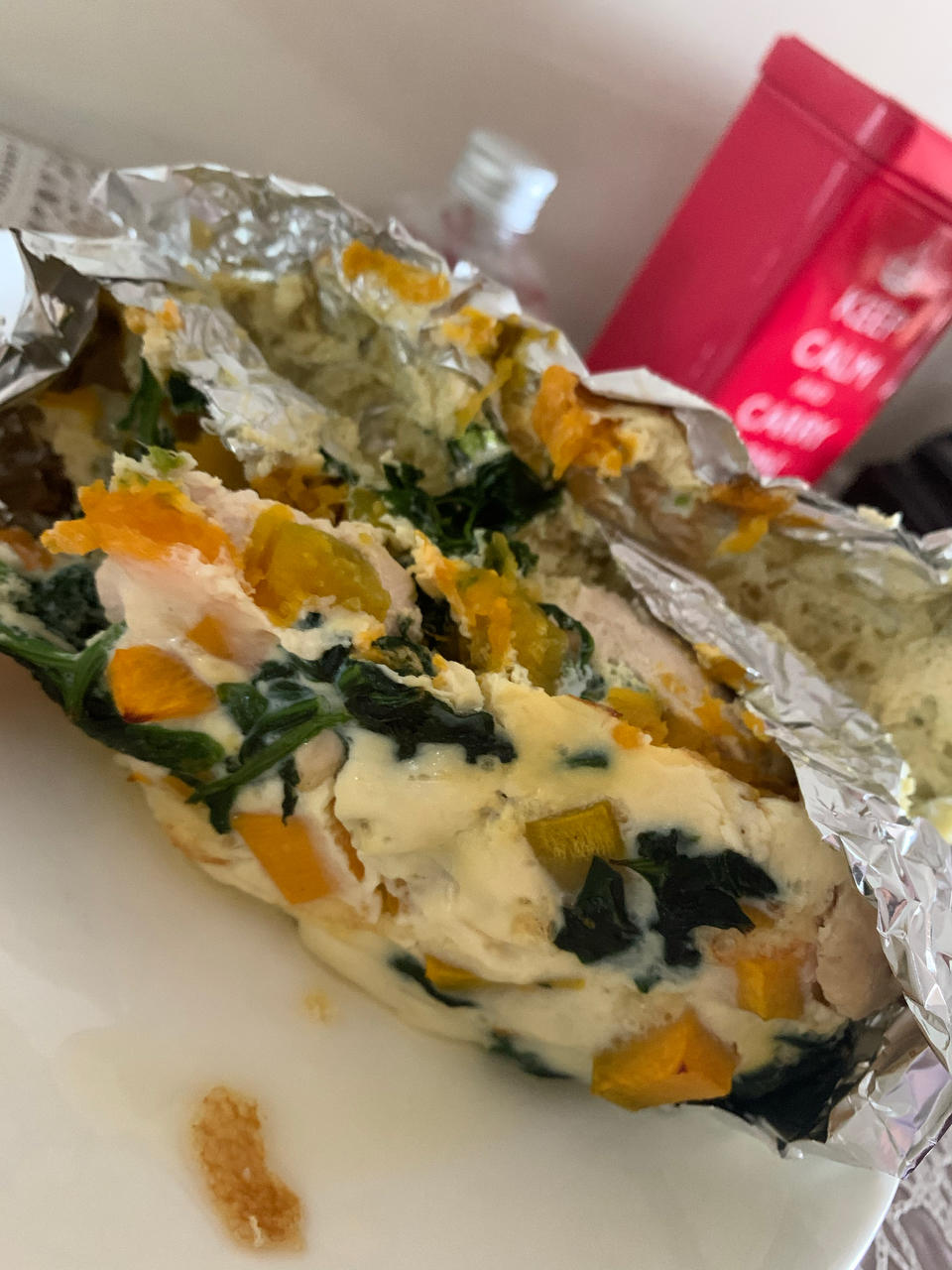 鸡胸肉菠菜南瓜黑椒派