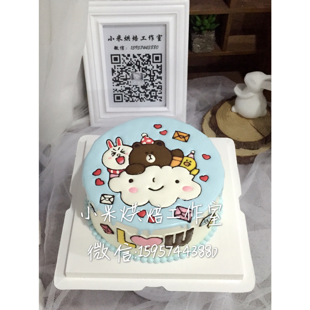 小米烘焙的糖花