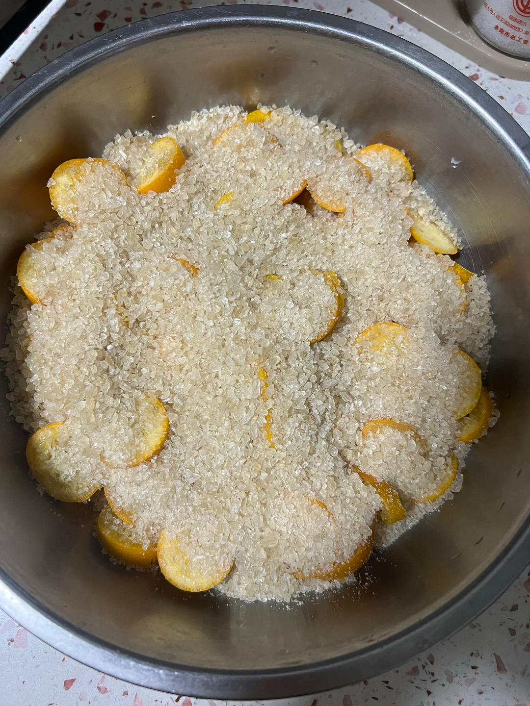 止咳润肺冰糖金桔膏的做法 步骤4