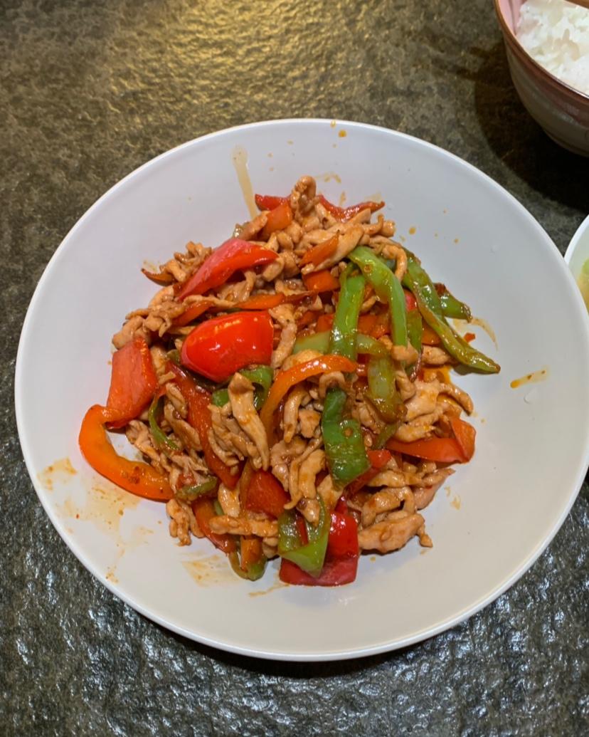 青椒炒肉丝