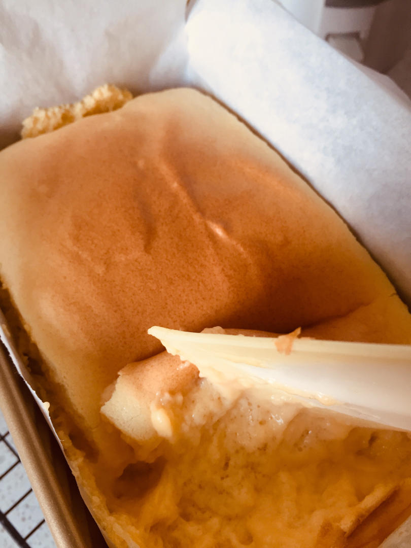 堪比柯基屁股
爆浆芝士🧀古早蛋糕