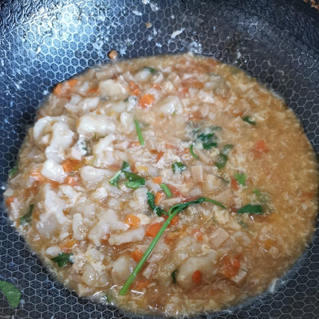 养胃又有营养的番茄疙瘩汤