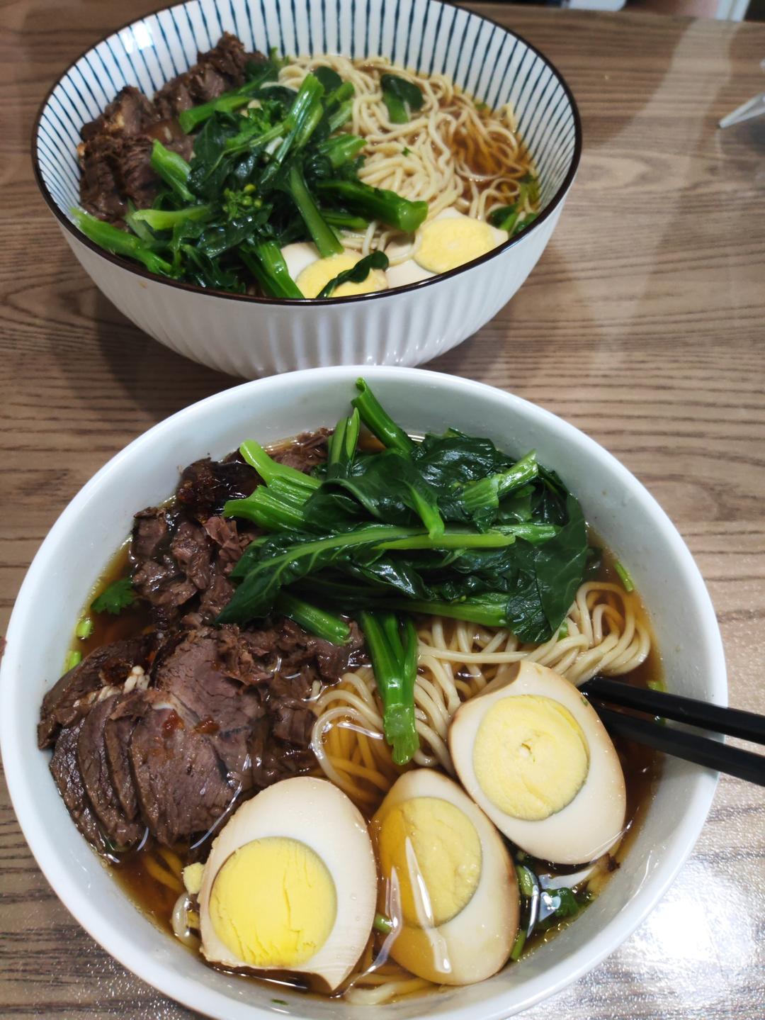 简单牛肉面(零厨艺）