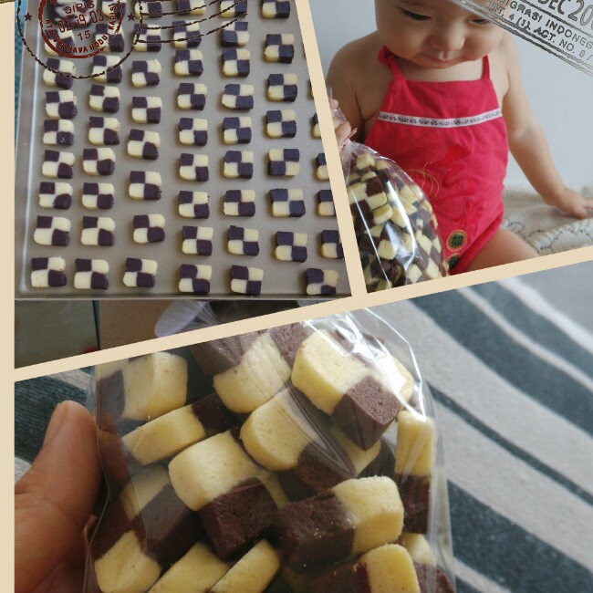 双色小棋格饼干