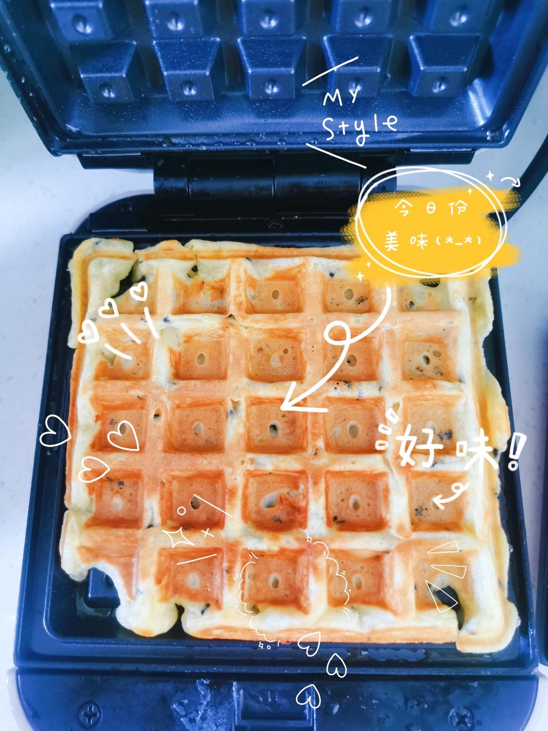 最松软的香蕉华夫饼