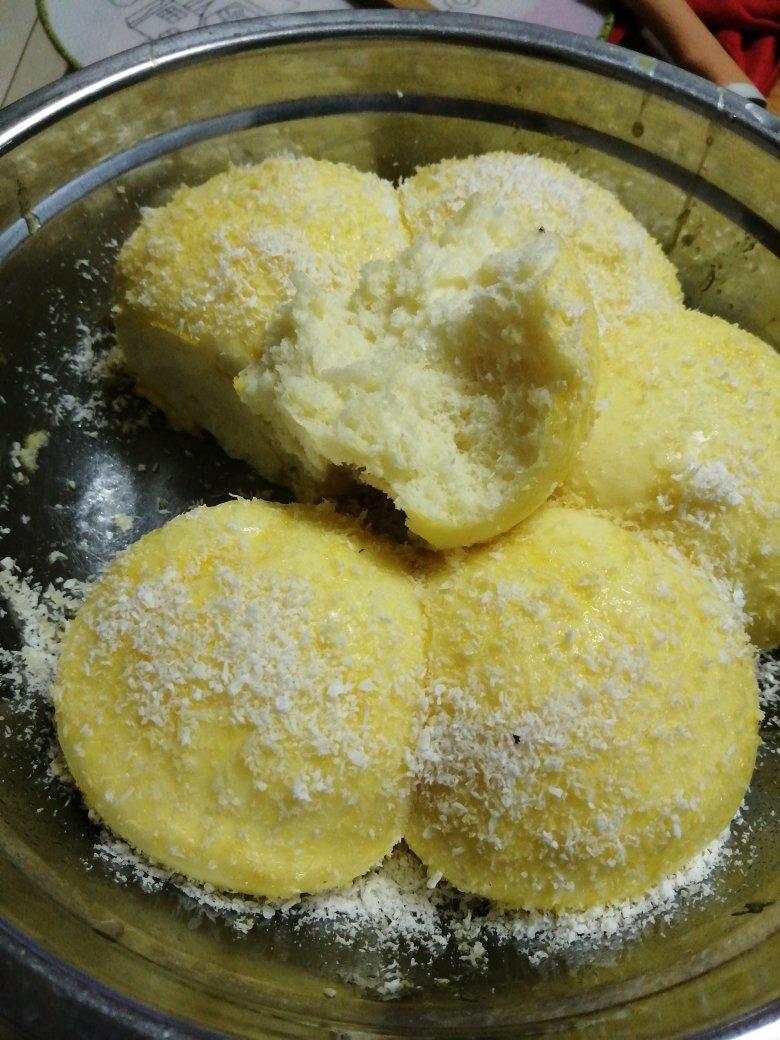 超松软的蒸面包
