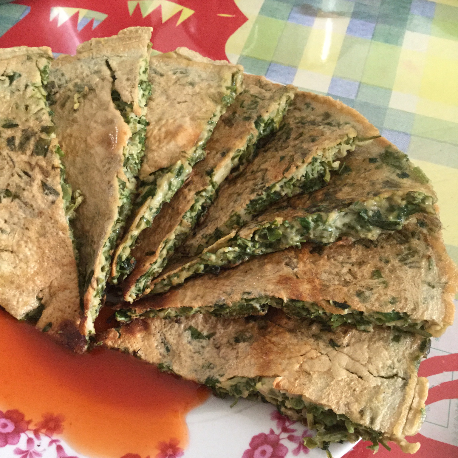 香椿鸡蛋煎饼