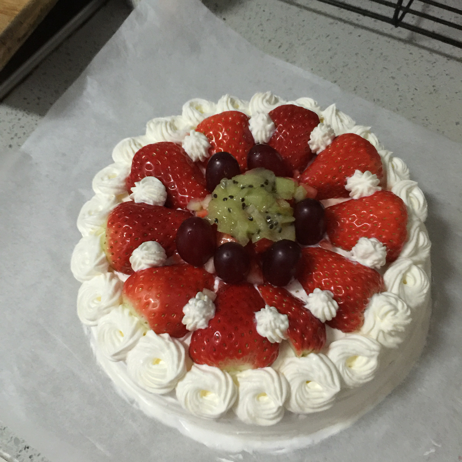 戚风蛋糕（不回缩，裱花打底首选）