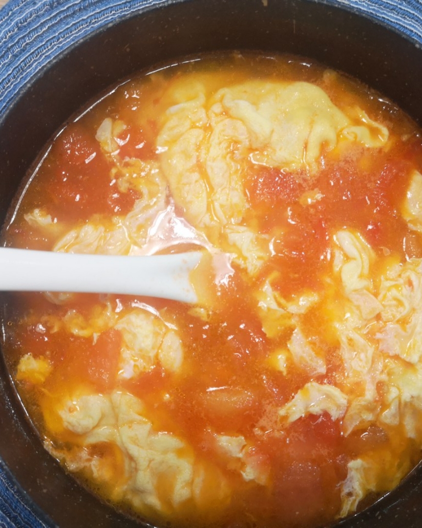 做法简单味道却不简单的西红柿鸡蛋汤 口味浓郁 零失败 每次都光盘的做法 步骤8