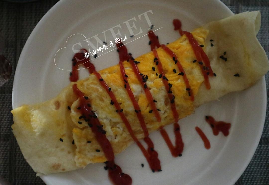 快手早餐三分钟搞定——飞饼版鸡蛋卷饼