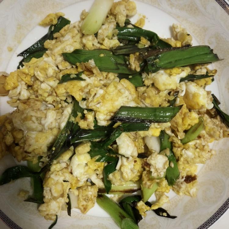 大蒜炒鸡蛋