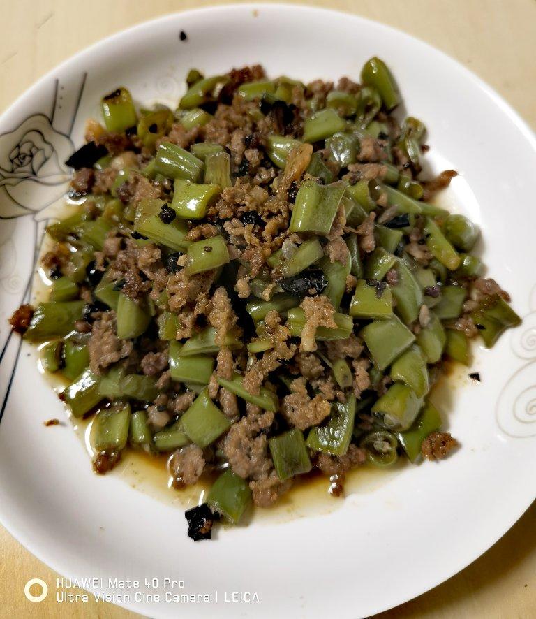 橄榄菜肉末四季豆