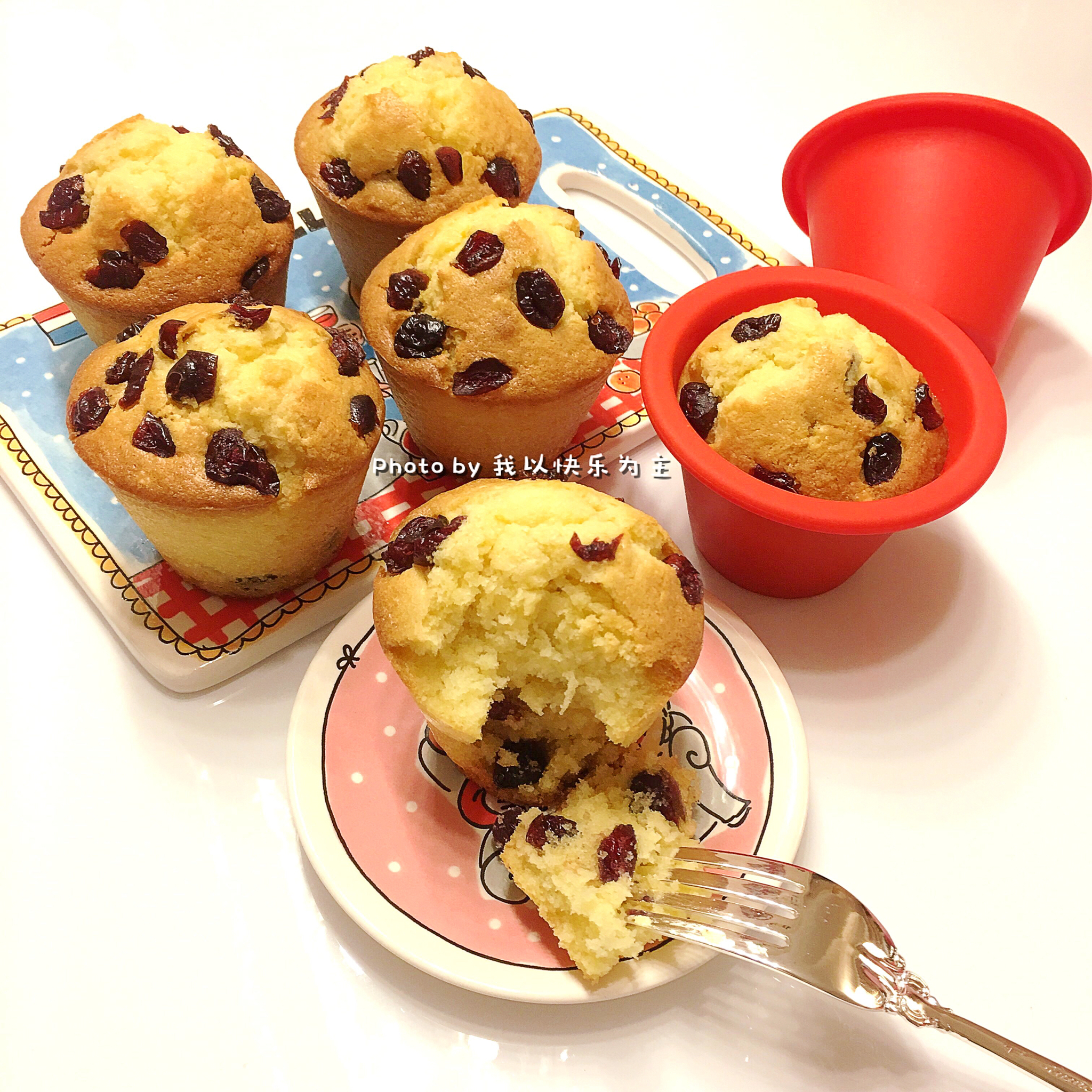 乐葵蔓越莓麦芬