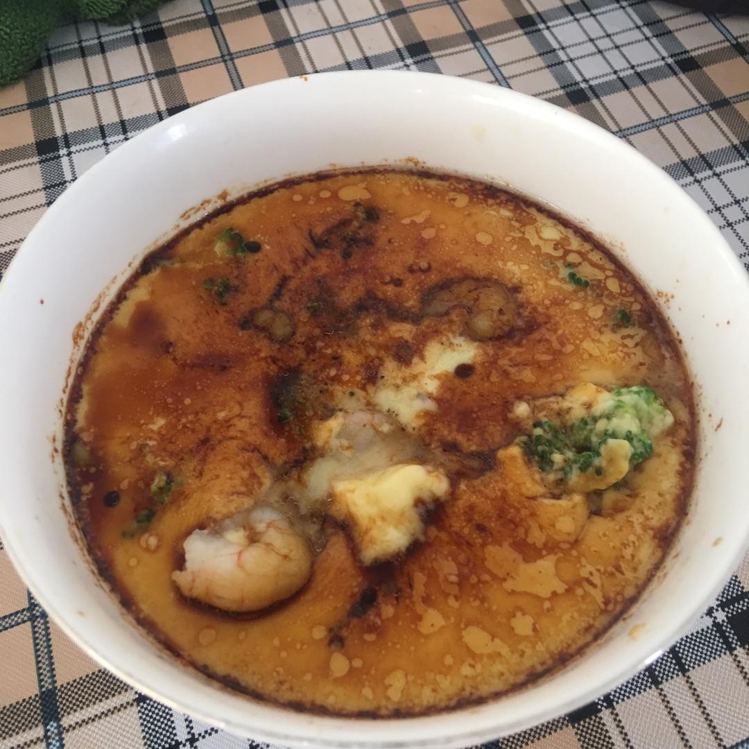 虾仁西兰花豆腐蒸蛋！爆炸好吃！