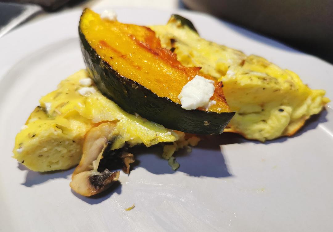 蘑菇南瓜咸口烤松饼（Dutch Baby）