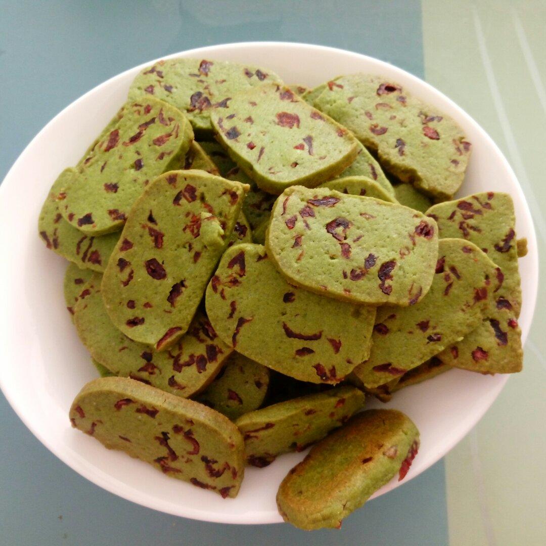 抹茶蔓越莓饼干